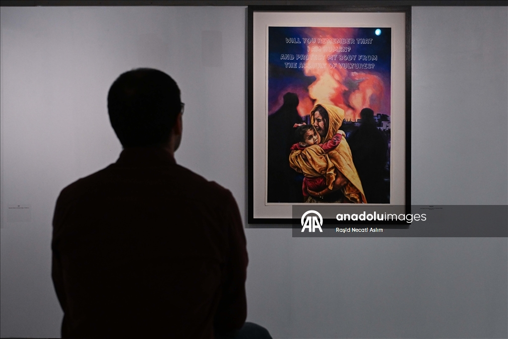 В Лондоне открылась рассказывающая о палестинском деле выставка турецкого художника