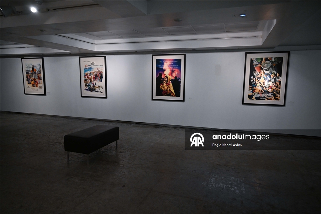 بلغة الفن والشعر.. معرض تركي في لندن يروي معاناة فلسطين