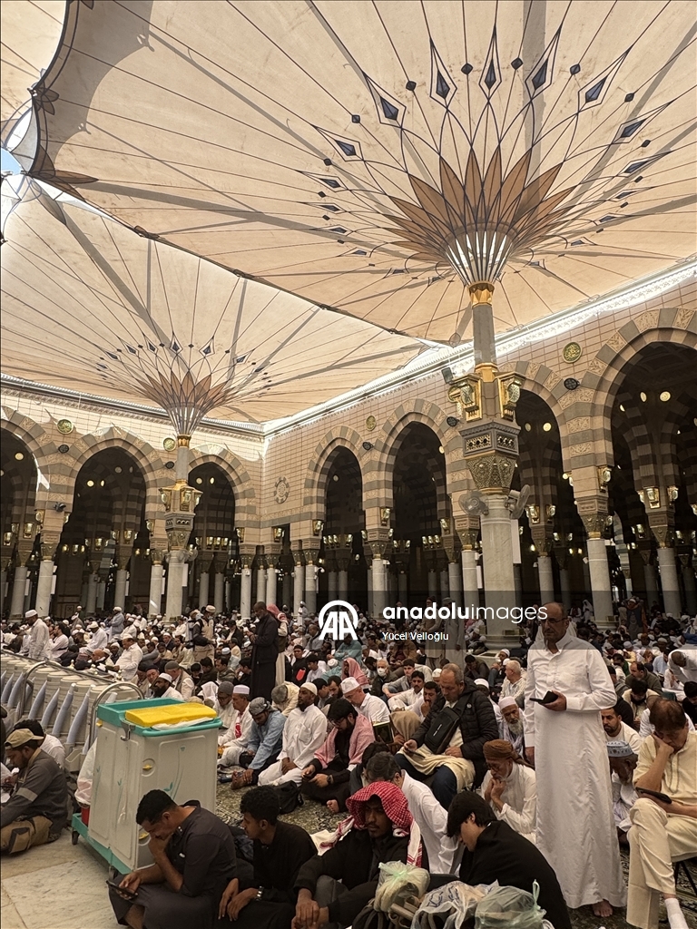 Friday Prayer at Masjid al Nabawi in Madinah