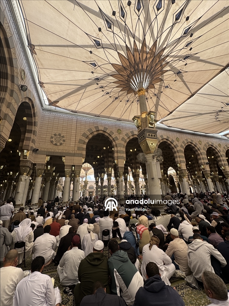 Friday Prayer at Masjid al Nabawi in Madinah