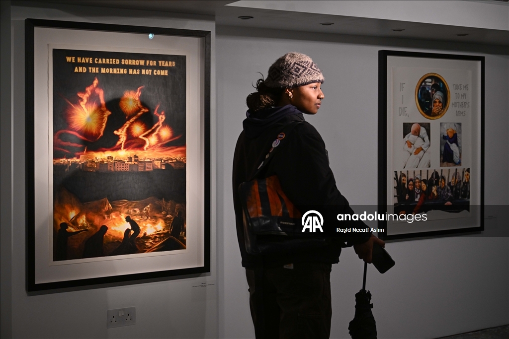В Лондоне открылась рассказывающая о палестинском деле выставка турецкого художника