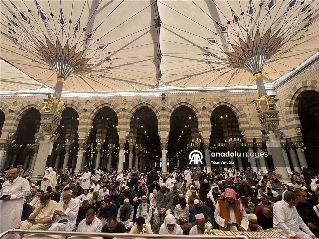 Friday Prayer at Masjid al Nabawi in Madinah