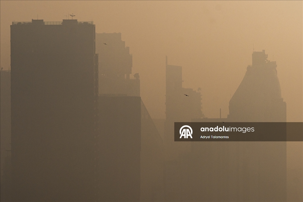 Severe air pollution in Bangkok with red-level PM 2.5 