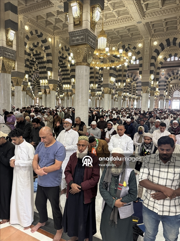 Friday Prayer at Masjid al Nabawi in Madinah