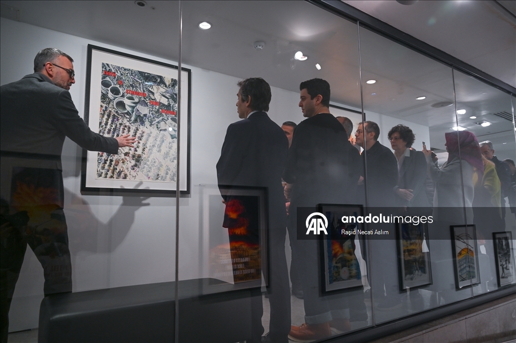 بلغة الفن والشعر.. معرض تركي في لندن يروي معاناة فلسطين