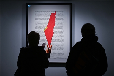 بلغة الفن والشعر.. معرض تركي في لندن يروي معاناة فلسطين