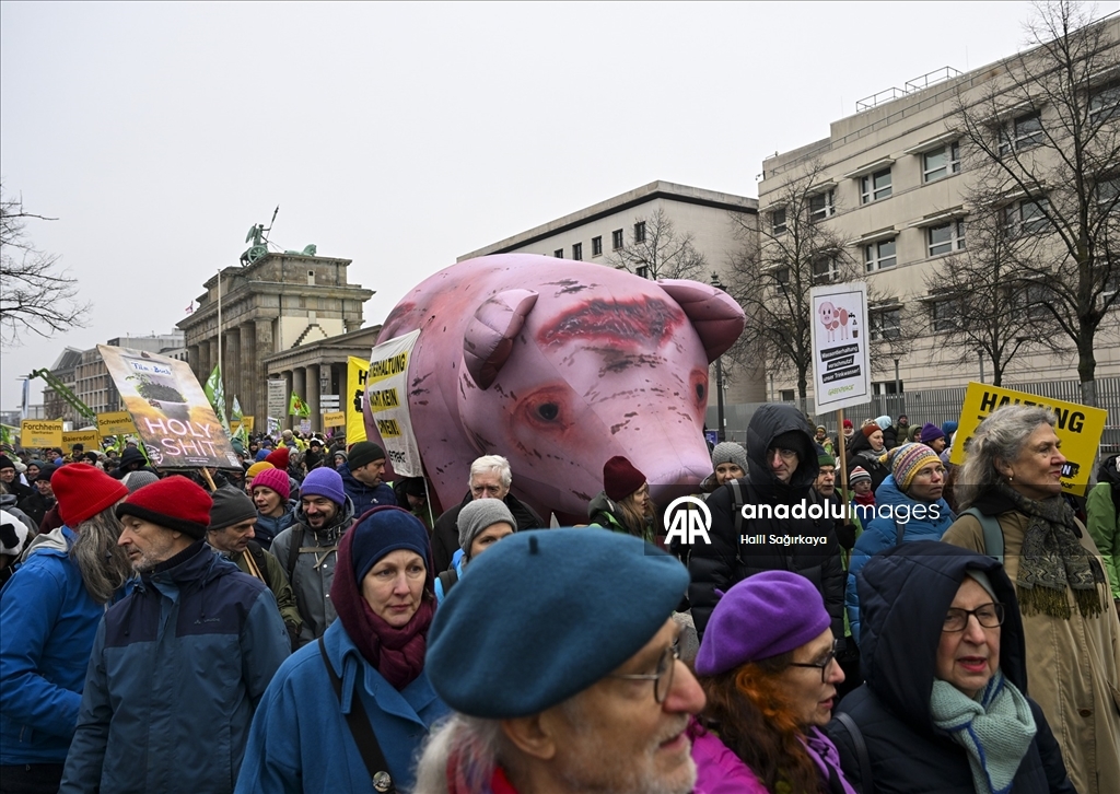 Almanya'da çiftçiler hükümetin tarım politikalarını protesto etti