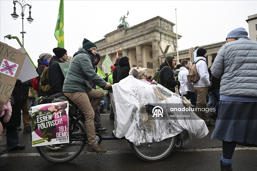 Almanya'da çiftçiler hükümetin tarım politikalarını protesto etti