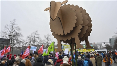 Almanya'da çiftçiler hükümetin tarım politikalarını protesto etti