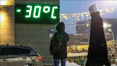 Novosibirsk'de termometreler eksi 30 gösteriyor