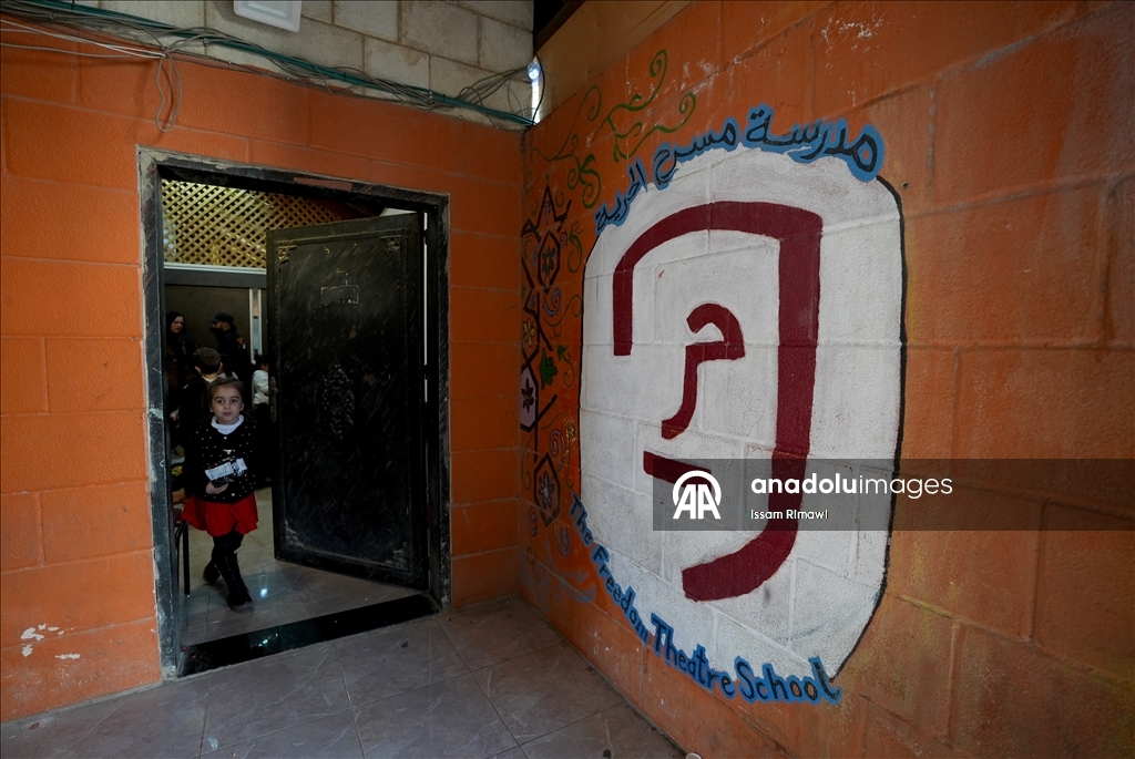 "الحرية".. مسرح في جنين عطلته إسرائيل فأحياه أطفال فلسطين‎