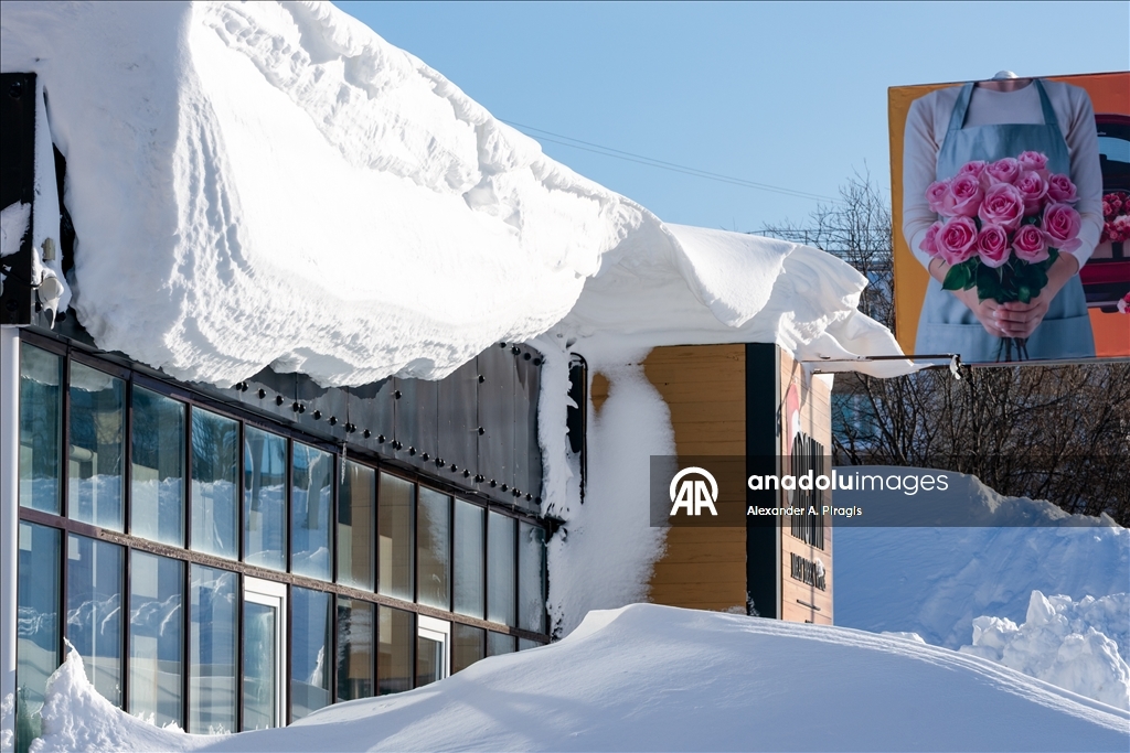 Kamchatka Peninsula experiences the heaviest snowfall in the last 30 years