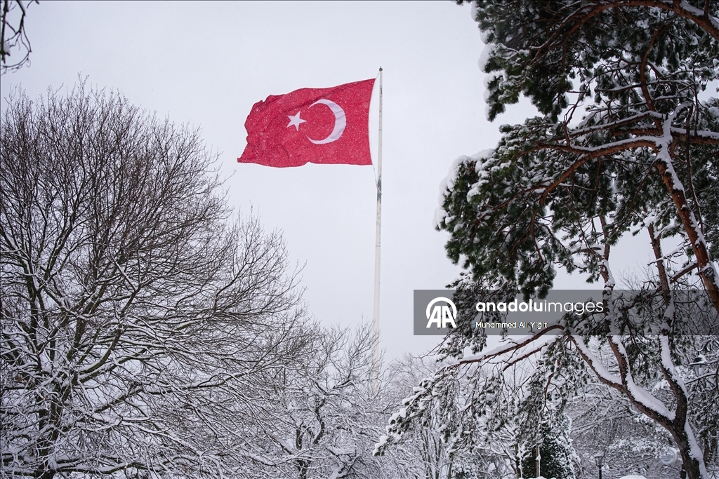Snowfall in Turkiye's Istanbul