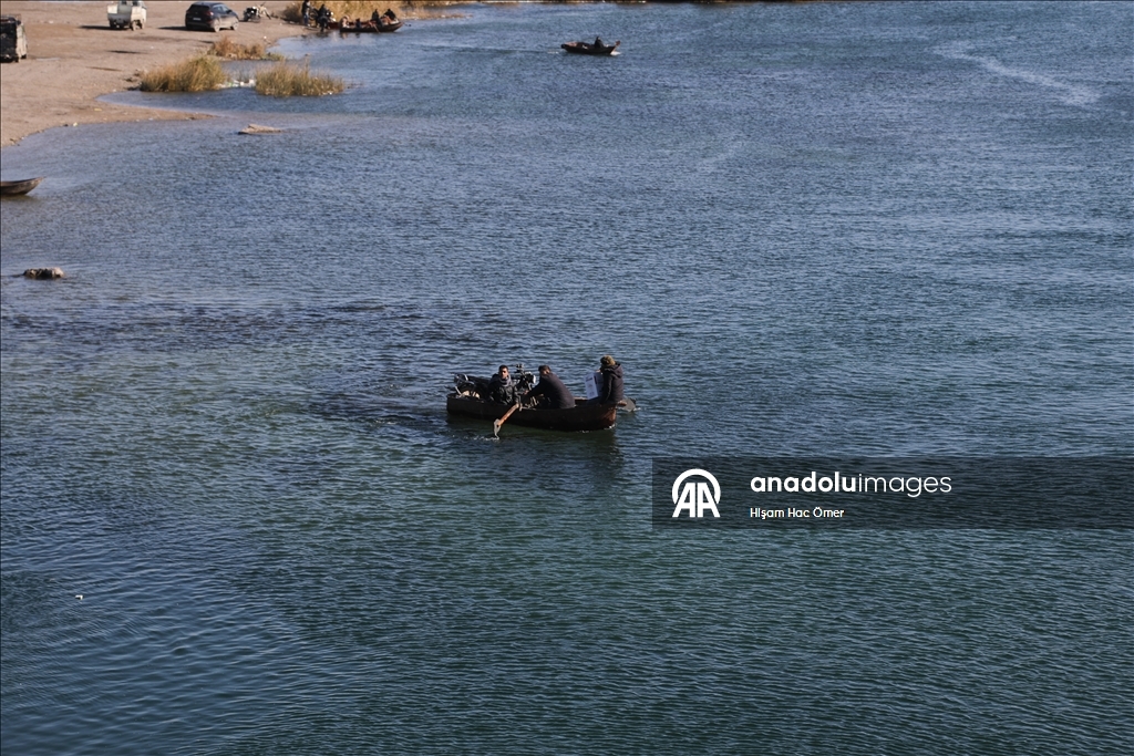 Terör örgütü YPG/SDG'nin Suriye Ordusu'nun girişini engellemek amacıyla yıktığı köprüler görüntülendi