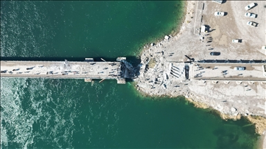 Terör örgütü YPG/SDG'nin Suriye Ordusu'nun girişini engellemek amacıyla yıktığı köprüler görüntülendi