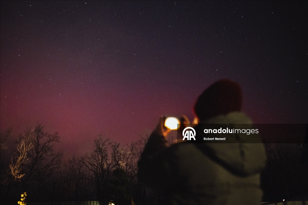 Над Венгрией появилось Северное сияние