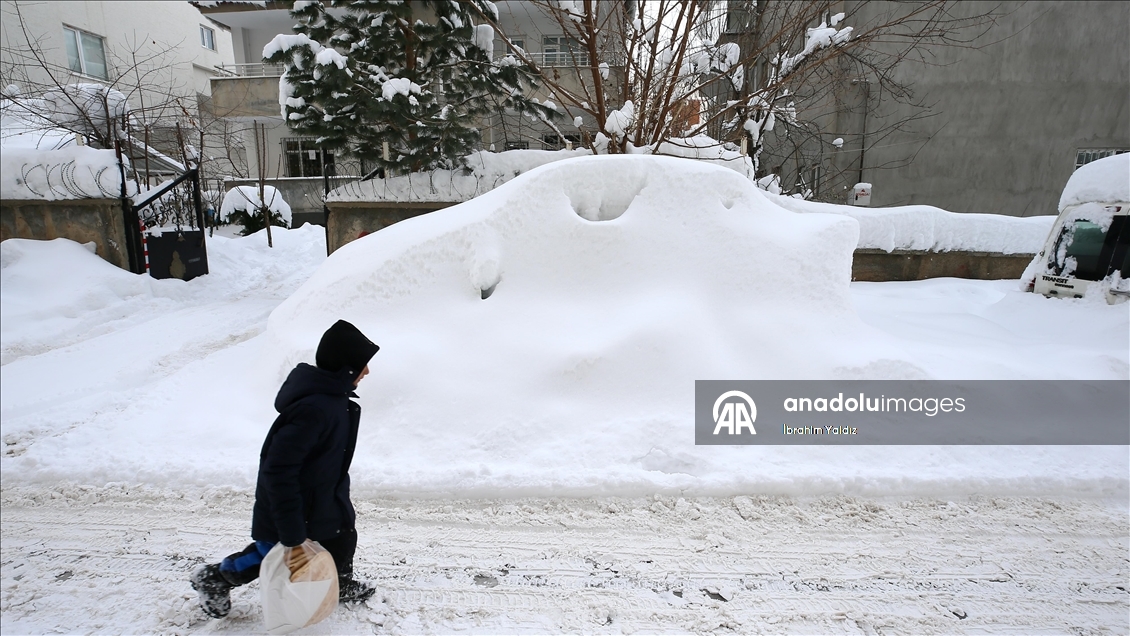 Muş'ta kar yağışı