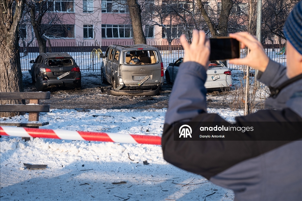 Киев подвергся ракетно-дроновой атаке