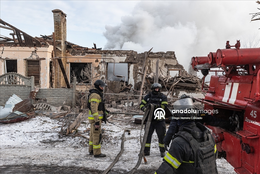 Rusya, Ukrayna'nın Druzhkivka kentine saldırı düzenledi