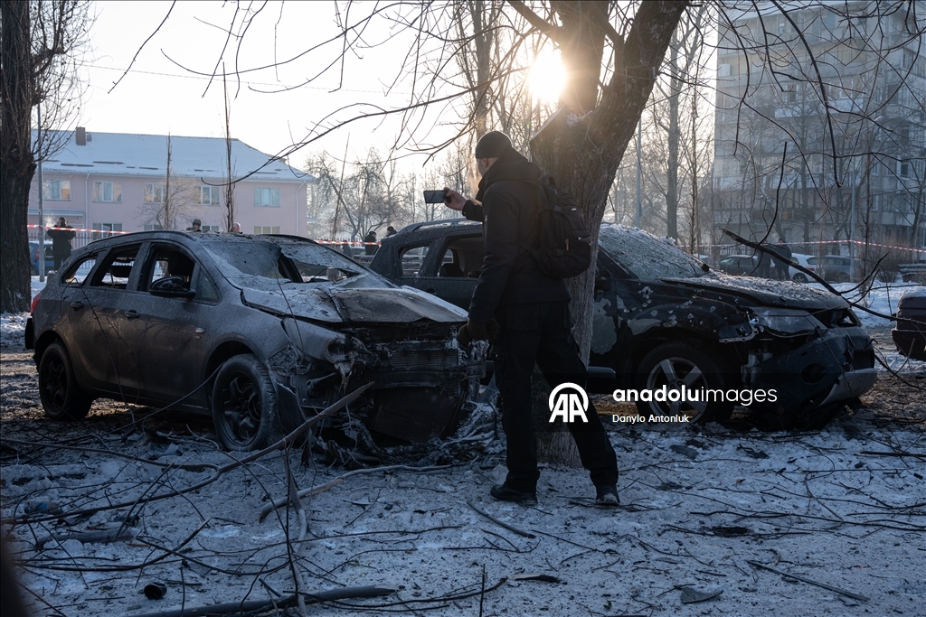 Киев подвергся ракетно-дроновой атаке