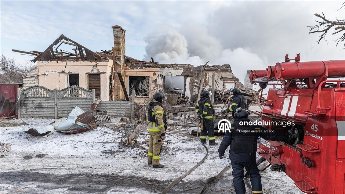 Rusya, Ukrayna'nın Drujkivka kentine hava saldırısında bulundu