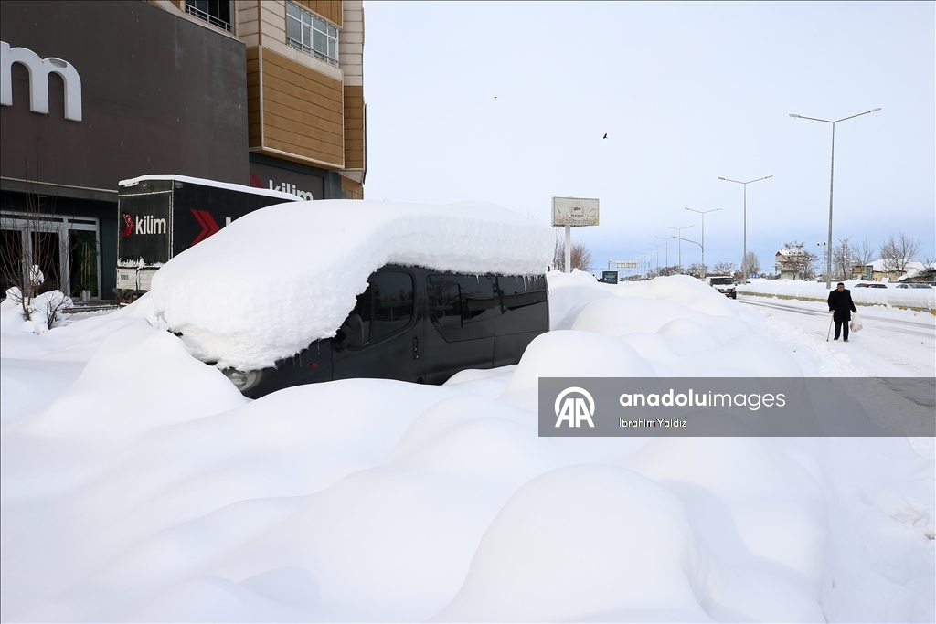 Muş'ta kar yağışı