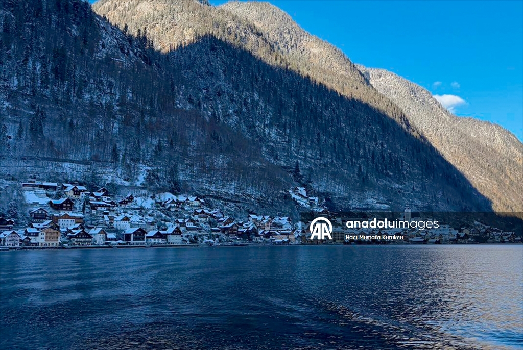 Зимняя магия города Хальштатт в Австрии