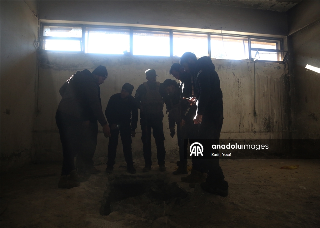 В освобожденной от террористической организации YPG/SDG сирийской провинции Ракка засняты тюрьма и тоннели под стадионом