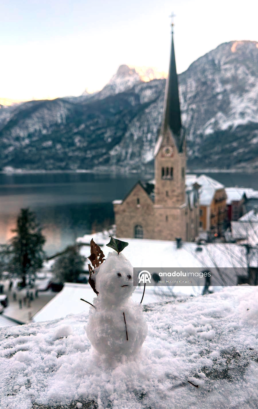 Зимняя магия города Хальштатт в Австрии