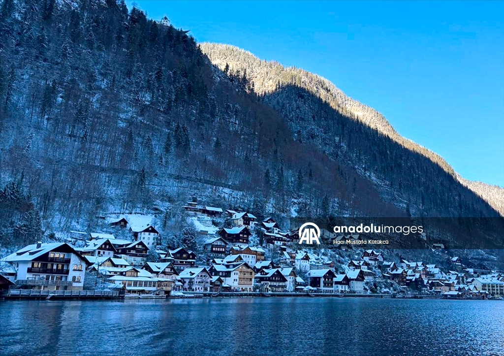 Зимняя магия города Хальштатт в Австрии