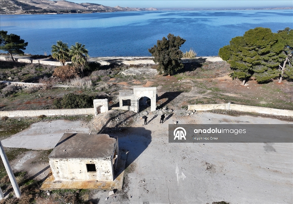 AA ekibi, Süleyman Şah Türbesi bölgesini görüntüledi