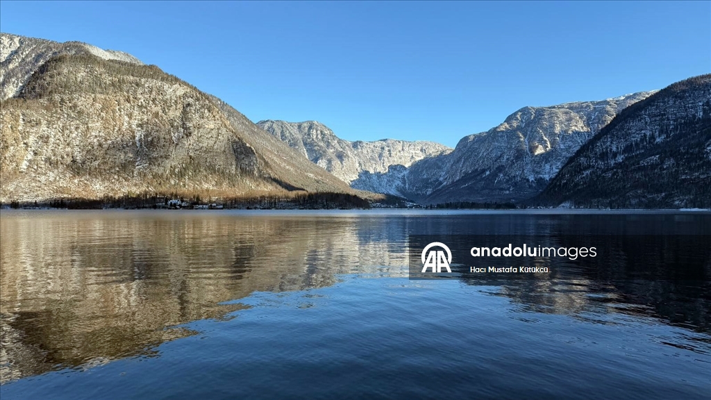 Зимняя магия города Хальштатт в Австрии