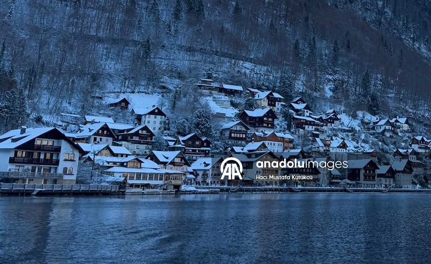 Зимняя магия города Хальштатт в Австрии