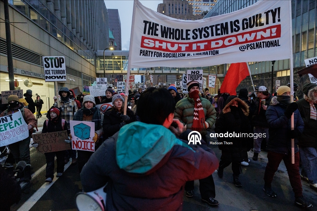 В городе Миннеаполис в США продолжаются протесты против ICE