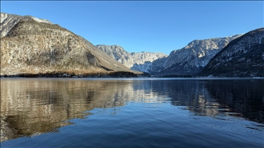 Зимняя магия города Хальштатт в Австрии