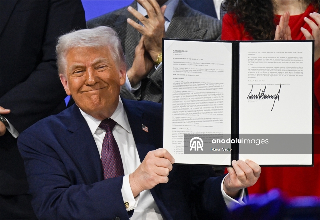 Davos'ta Barış Kurulu toplantısı yapıldı