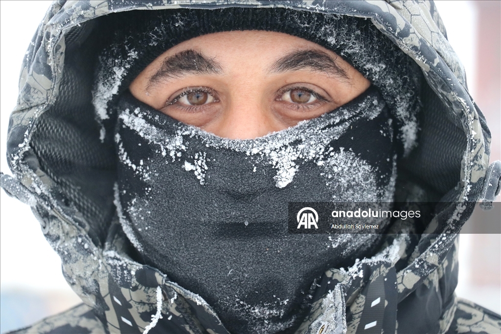 Ağrı'da dondurucu soğuklar etkili oluyor