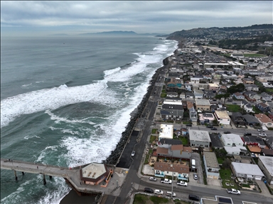 Прибрежные пейзажи города Пацифика в Калифорнии