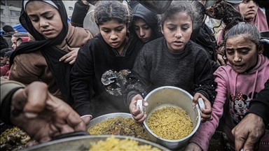 Gazze'de Filistinlilere yemek dağıtımı yapıldı