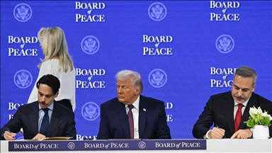 Davos'ta Gazze için Barış Kurulu Şartı imza töreni