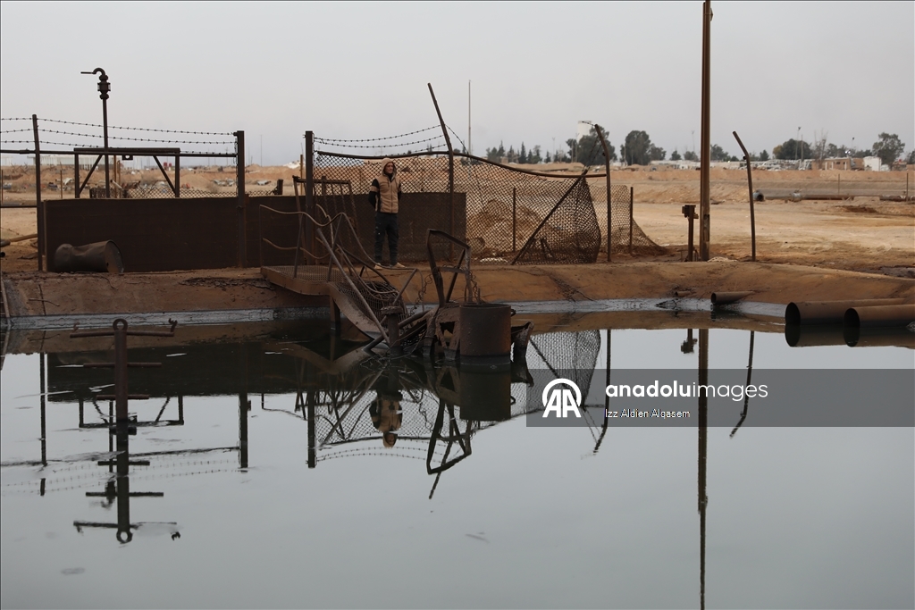 Дрон запечатлел крупнейшее нефтяное месторождение Сирии