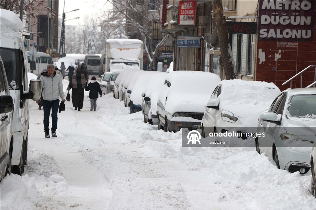 Elazığ'da kar yağışı