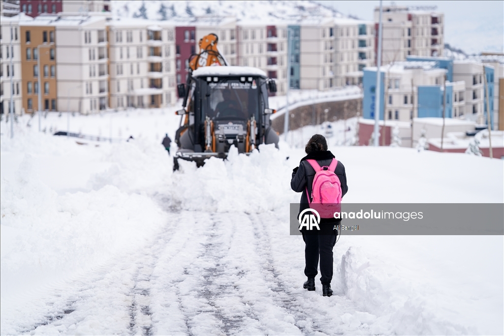 Kahramanmaraş'ta kar yağışı