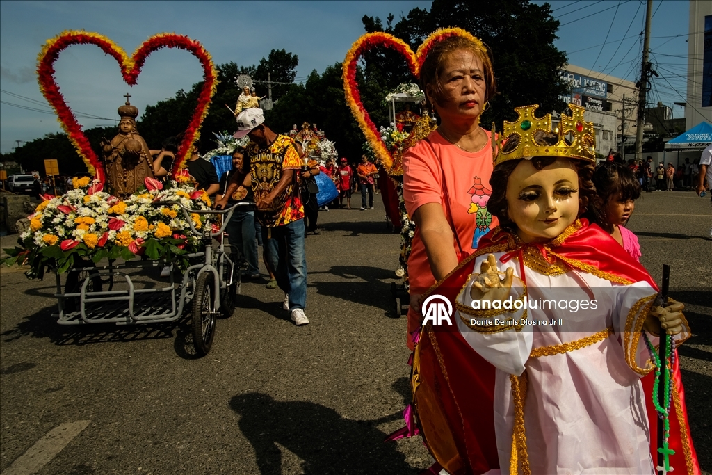 Filipinler'de "Dinagyang Festivali" renkli görüntülere sahne oldu