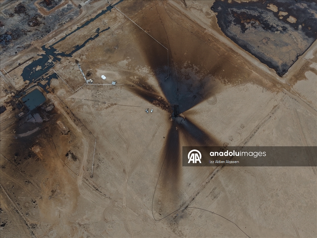 Дрон запечатлел крупнейшее нефтяное месторождение Сирии