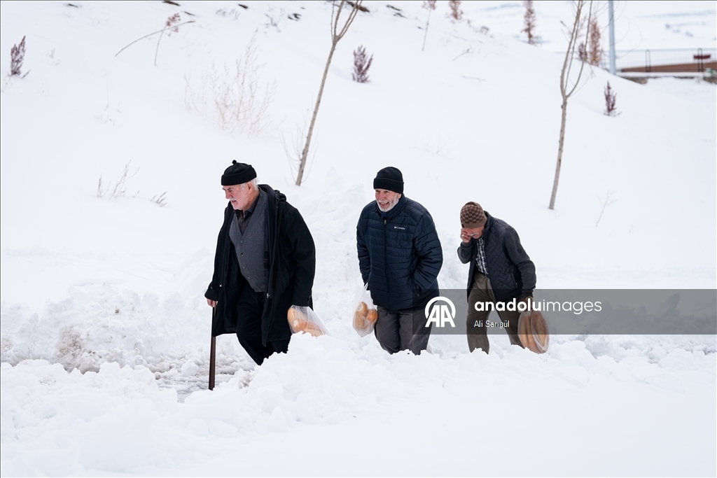 Kahramanmaraş'ta kar yağışı