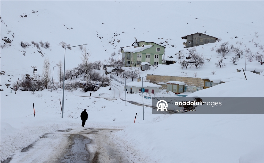 Hakkari'de kar yağışı