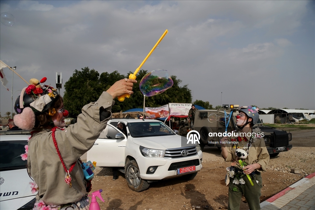 İsrail'in Filistinlilere yönelik ihlalleri Batı Şeria'da protesto edildi