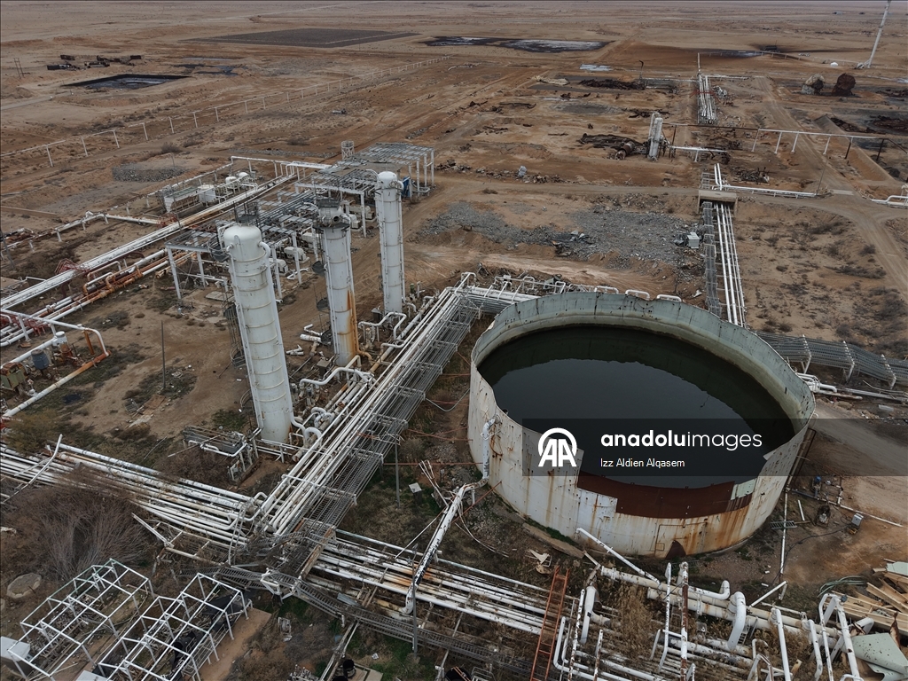 Дрон запечатлел крупнейшее нефтяное месторождение Сирии