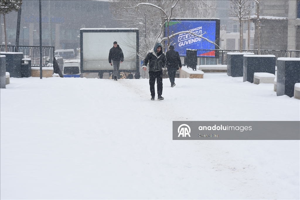 Malatya'da kar yağışı